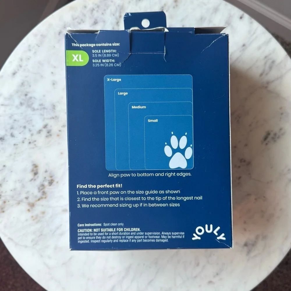 Youly All-Weather Dog Boots - XL, Like New - Picture 7 of 8